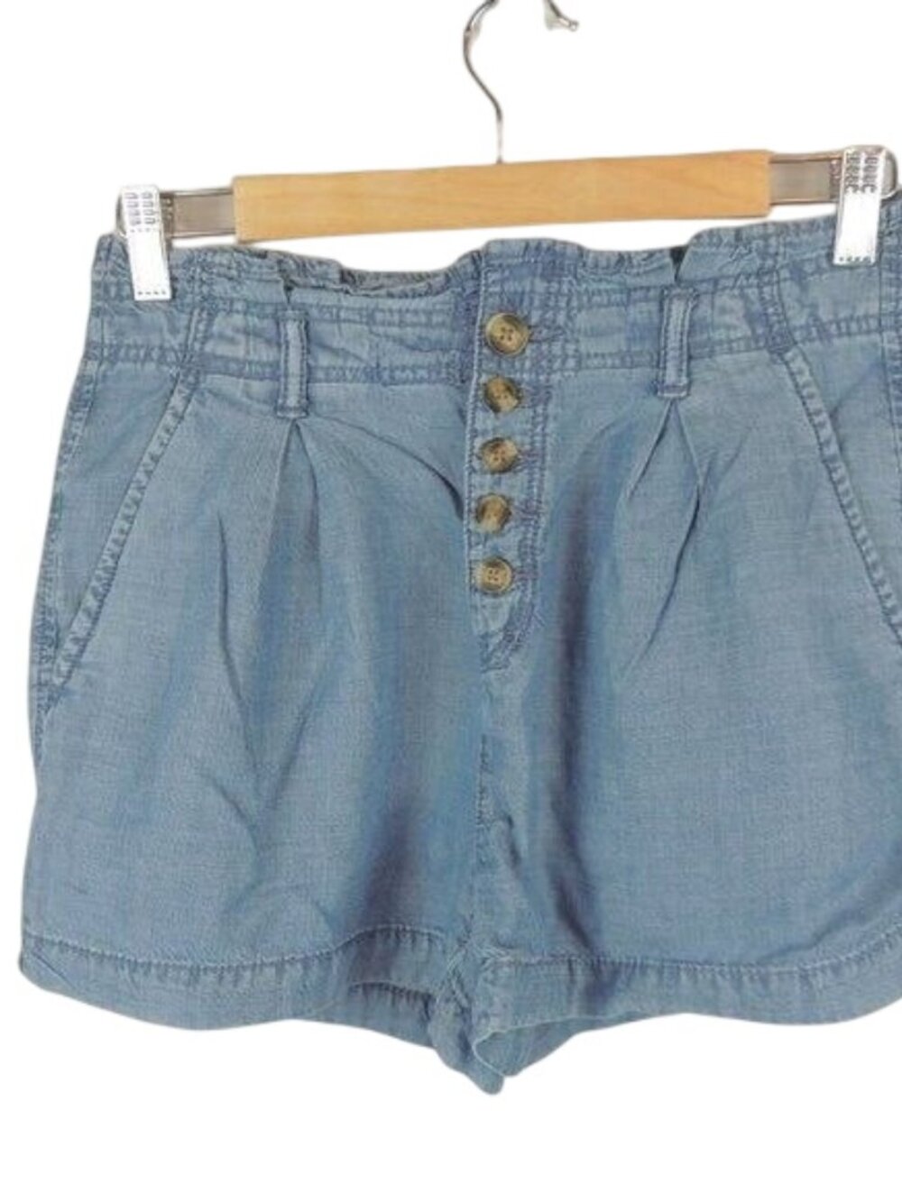 American Eagle Soft Baggie Loose Button Down Shorts Size 4